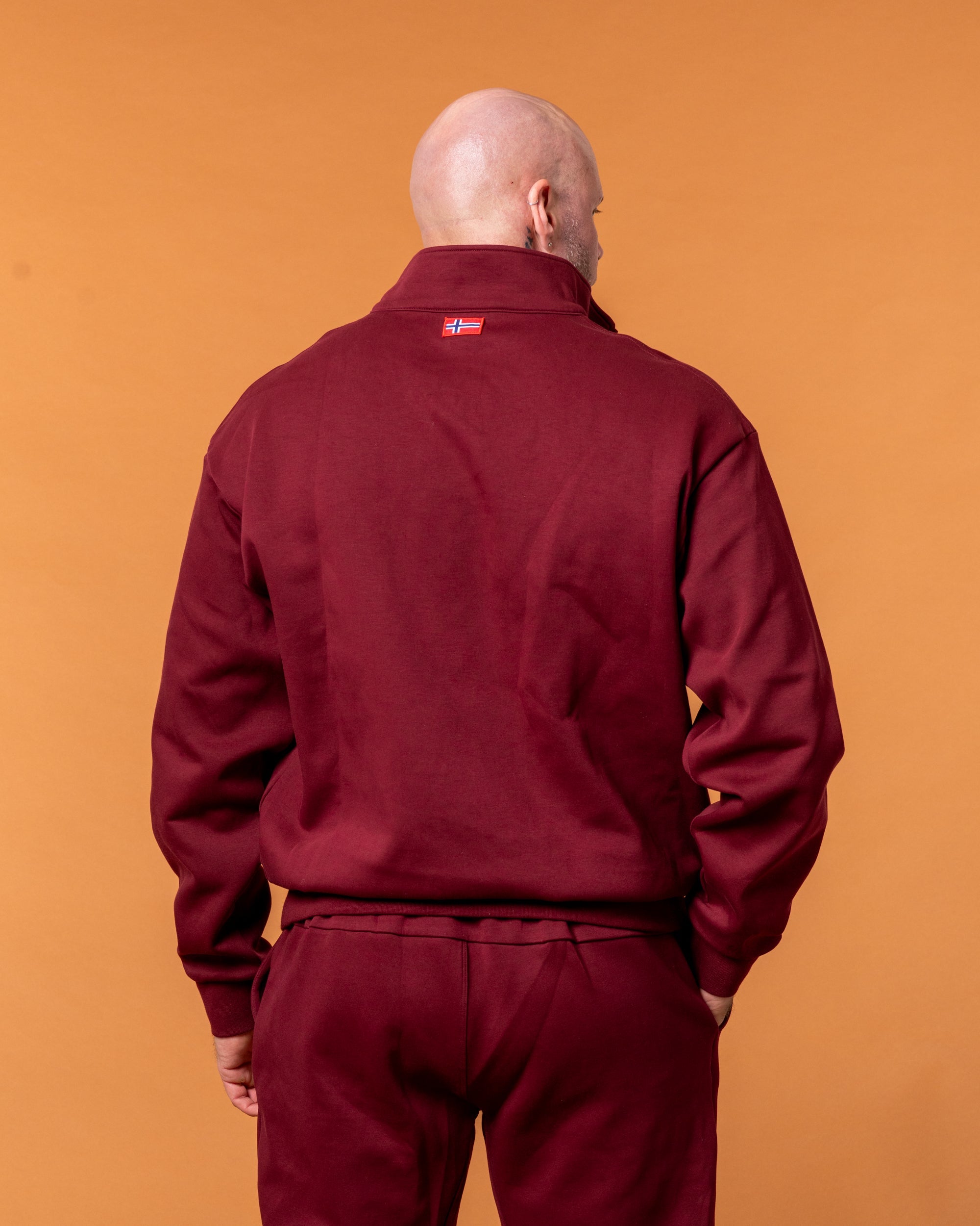 Royal Half Zip Burgunder Man - NORTHLINE LABEL AS
