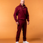 Royal Half Zip Burgunder Man - NORTHLINE LABEL AS