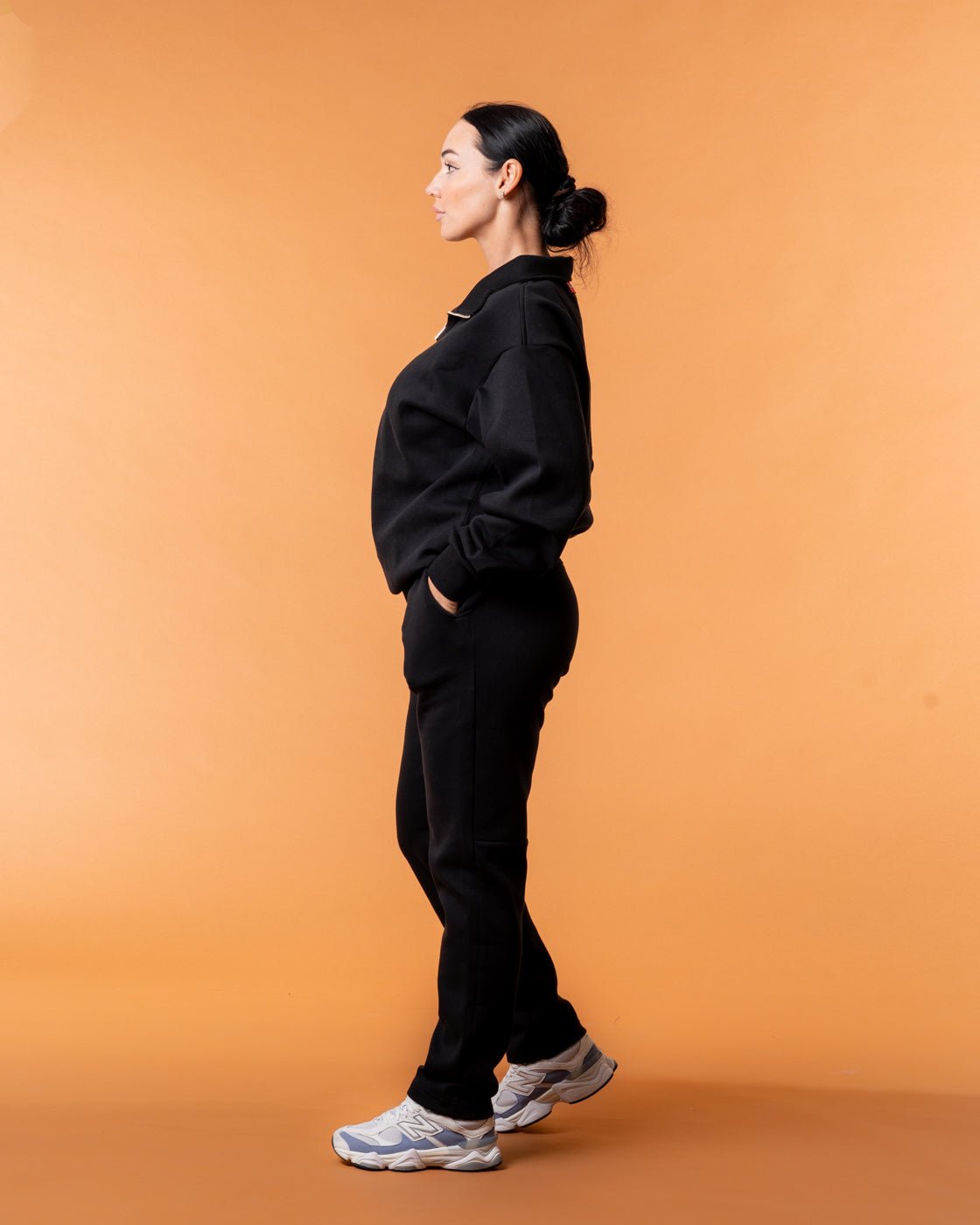 Royal Tracksuit Pants Black - NORTHLINE LABEL AS