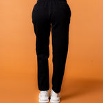 Royal Tracksuit Pants Black - NORTHLINE LABEL AS