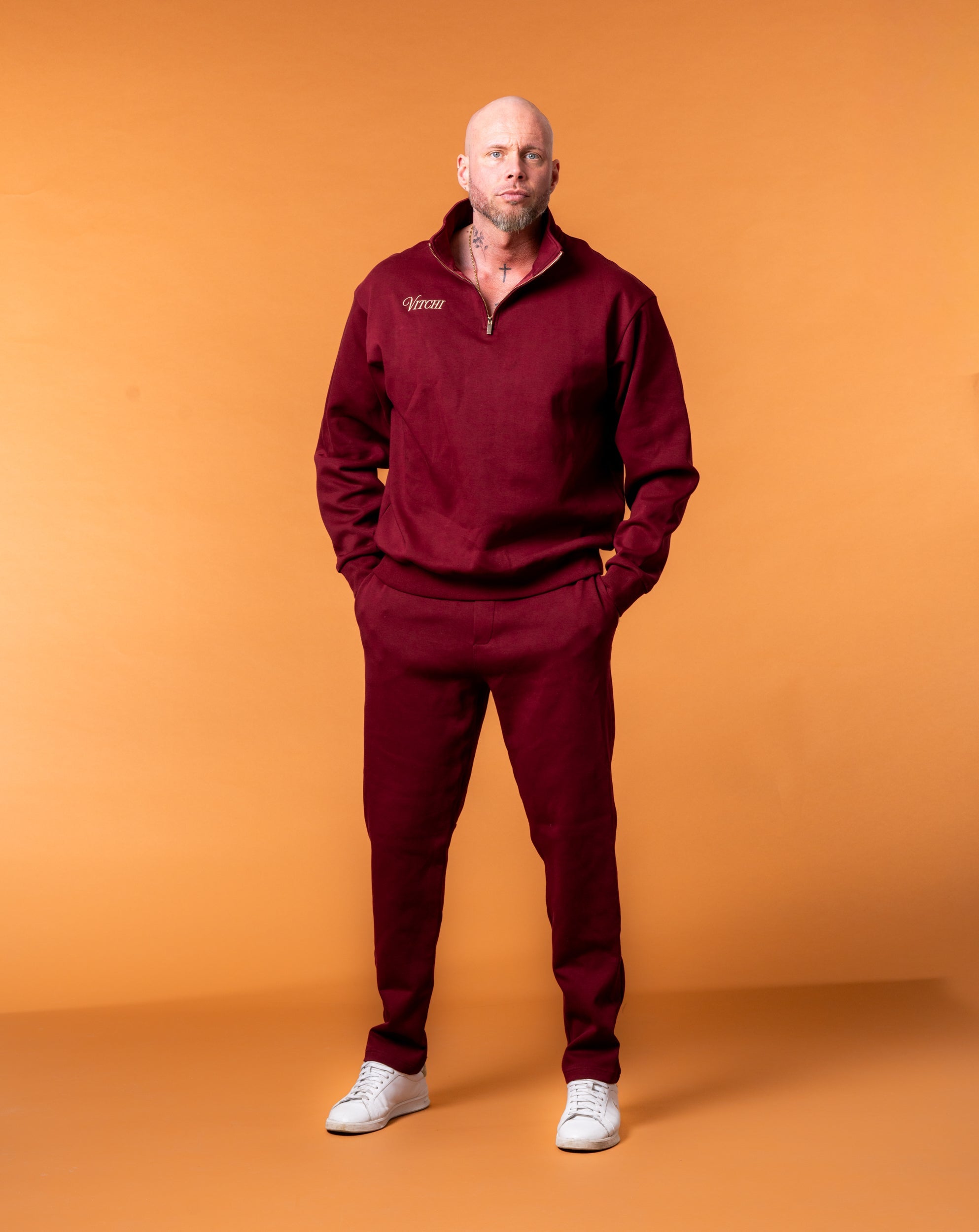 Royal Tracksuit Pants Burgunder Man - NORTHLINE LABEL AS