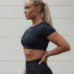 Short sleeve top black - NORTHLINE LABEL AS