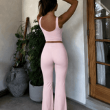 Signature Flat Pants Blush - NORTHLINE LABEL AS