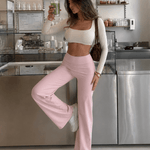Signature Flat Pants Blush - NORTHLINE LABEL AS