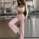 Signature Flat Pants Blush - NORTHLINE LABEL AS