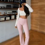 Signature Flat Pants Blush - NORTHLINE LABEL AS