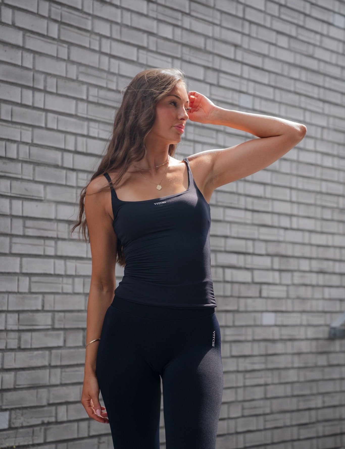 Skim yoga singlet black - NORTHLINE LABEL AS