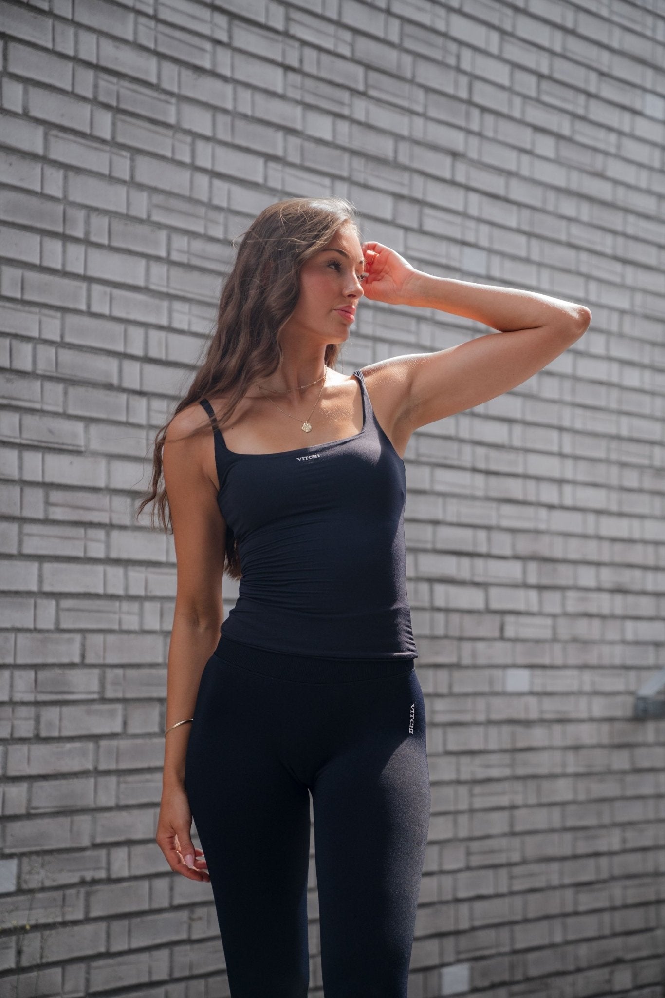 Skim yoga singlet black - NORTHLINE LABEL AS