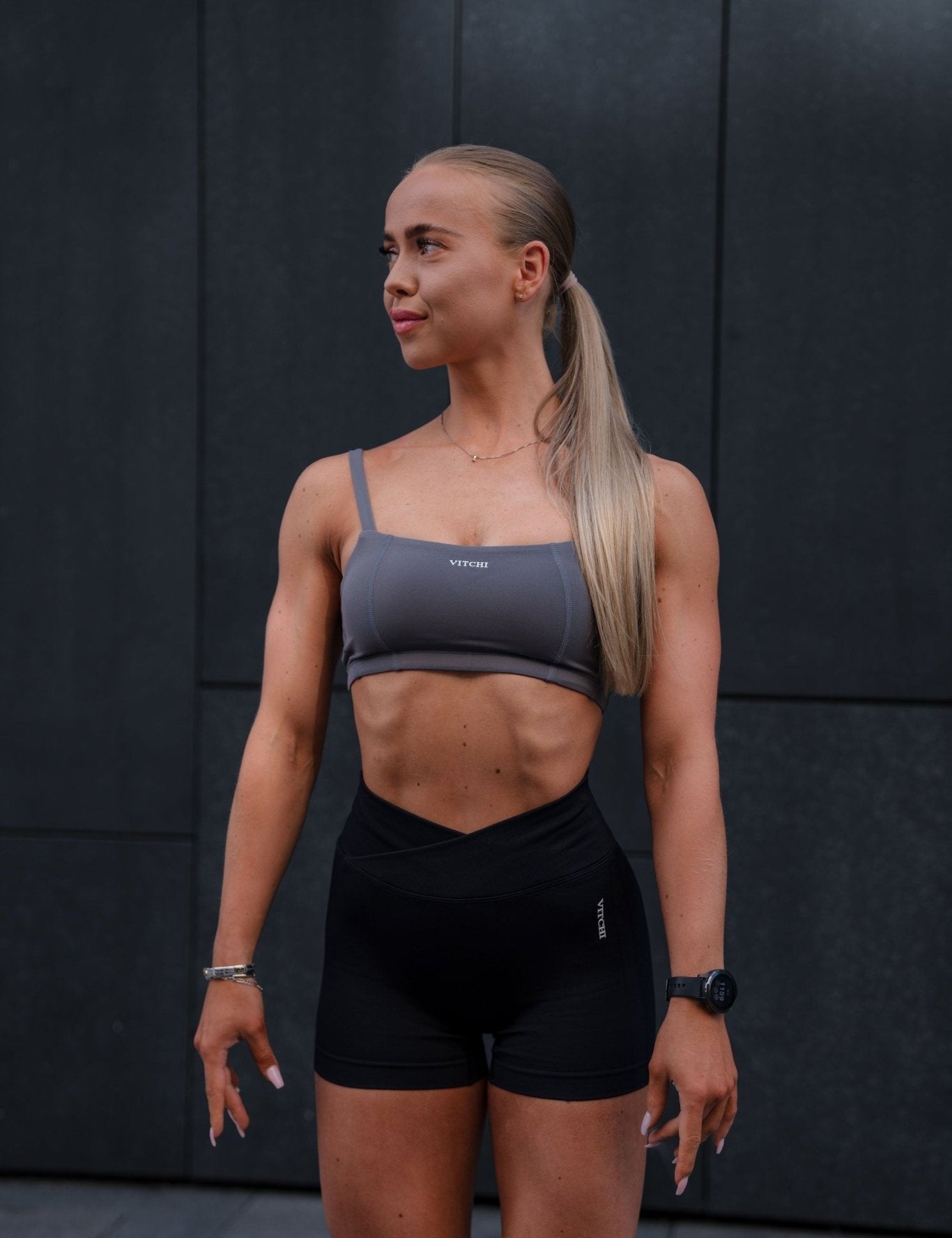 Supportive top bra grey - NORTHLINE LABEL AS