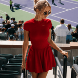 The Monaco Dress Red - NORTHLINE LABEL AS