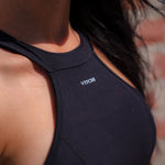V - back bodysuit black - NORTHLINE LABEL AS