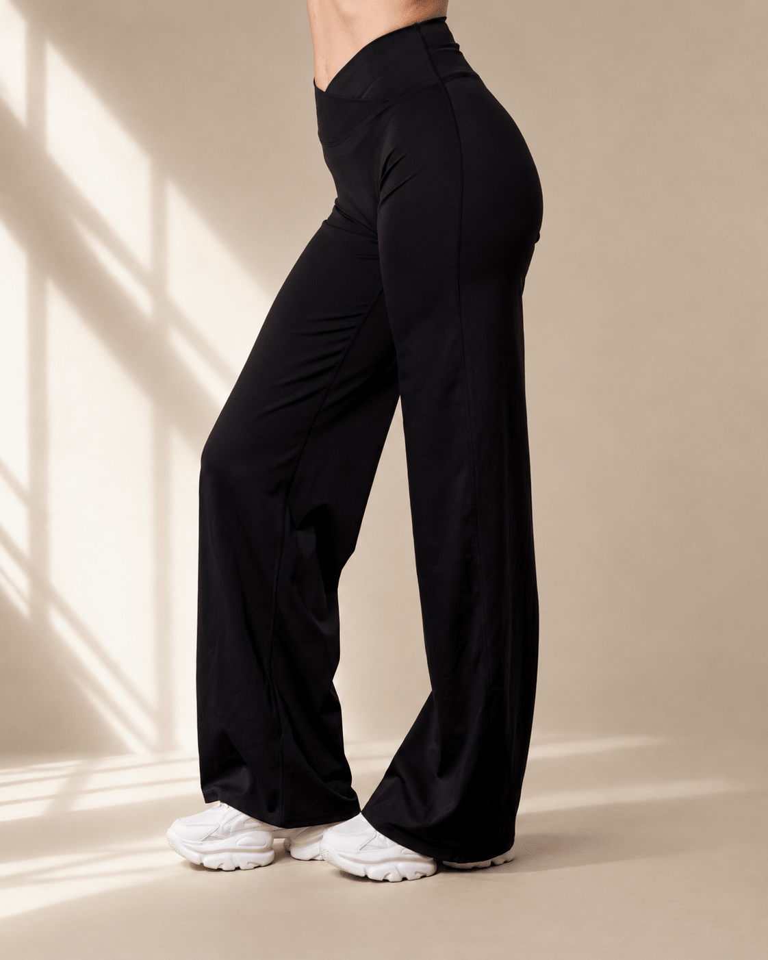 V-Waist Flat Pants - VITCHI VILANI