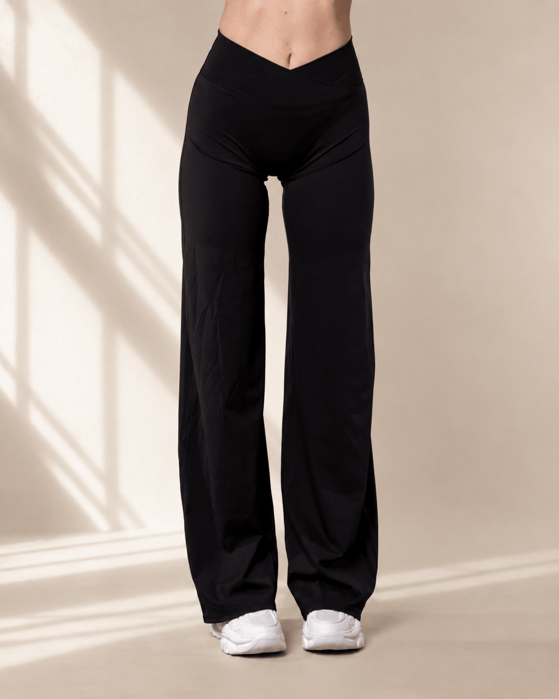 V-Waist Flat Pants - VITCHI VILANI