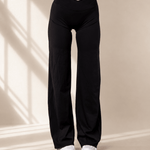 V-Waist Flat Pants - VITCHI VILANI