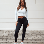 V - waist sculpt tights black - NORTHLINE LABEL AS