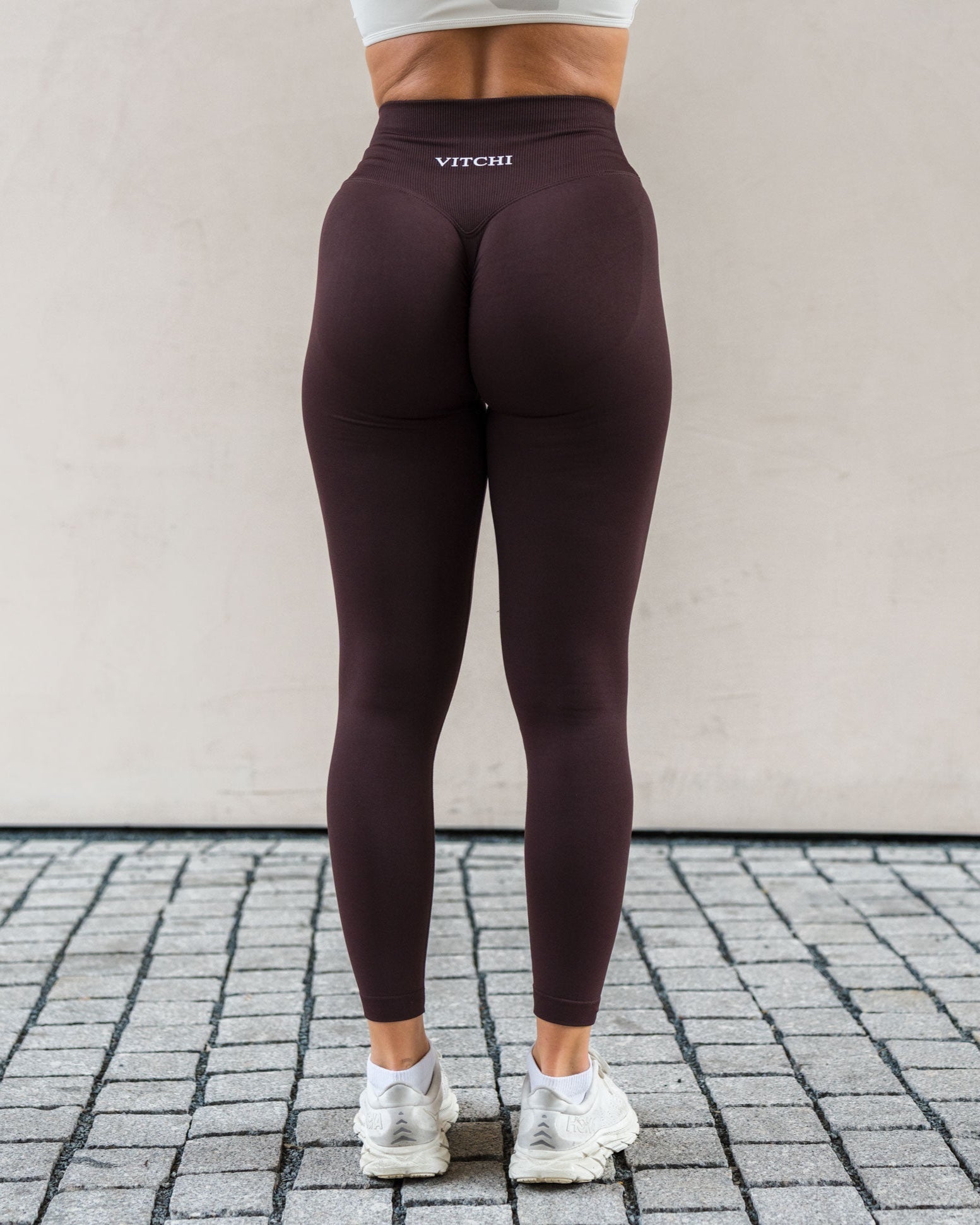 V - waist sculpt tights brown - NORTHLINE LABEL AS