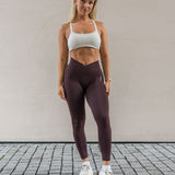 V - waist sculpt tights brown - NORTHLINE LABEL AS