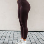 V - waist sculpt tights brown - NORTHLINE LABEL AS